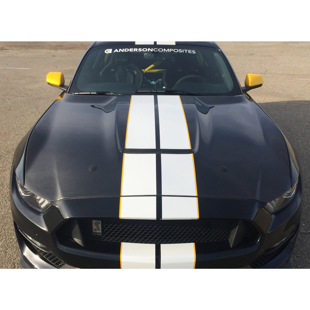 2015-2020 Ford Mustang Shelby GT350 Double Sided Carbon Fiber Hood