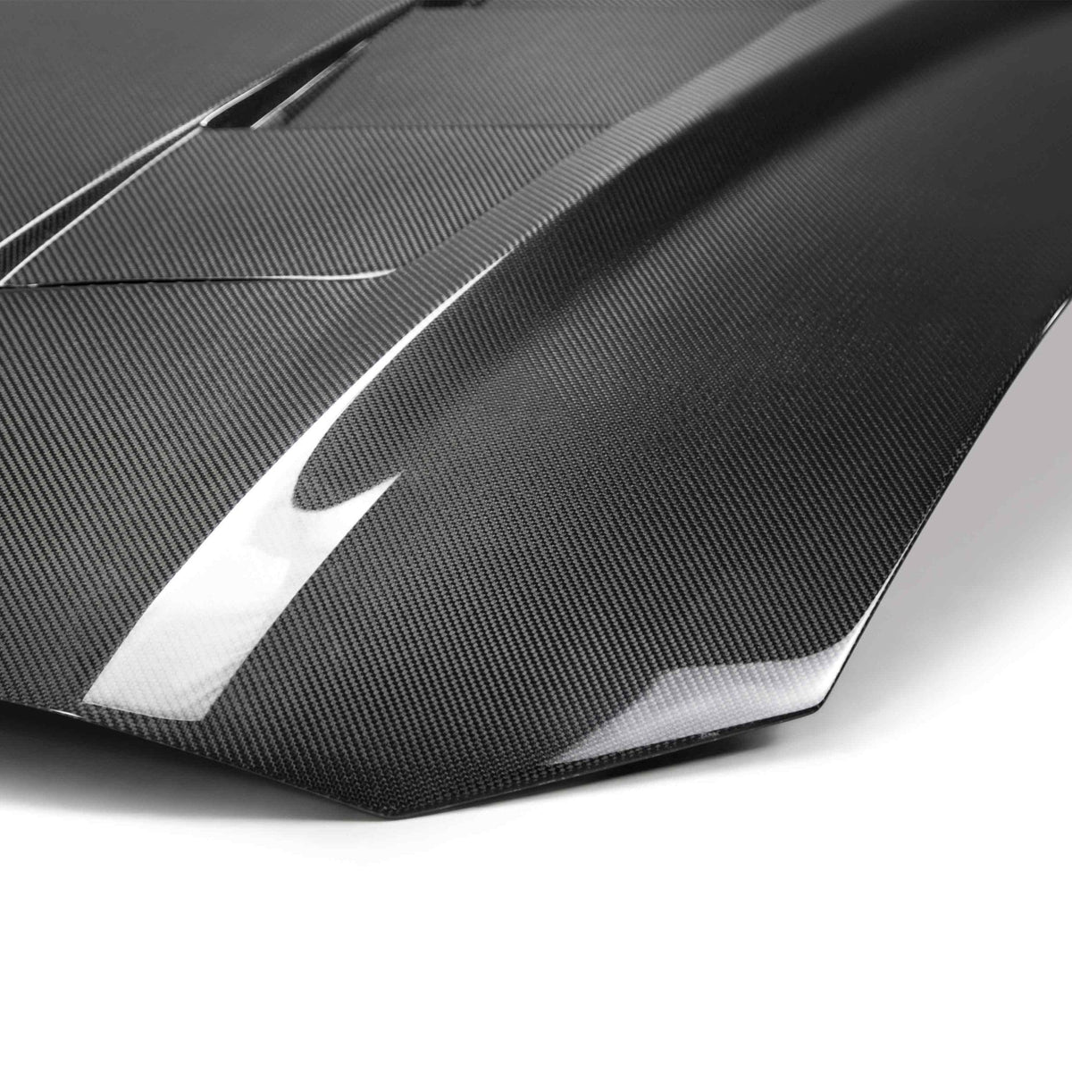 2018–2023 Ford Mustang Type-SA Heat Extractor Double-Sided Carbon Fiber Hood