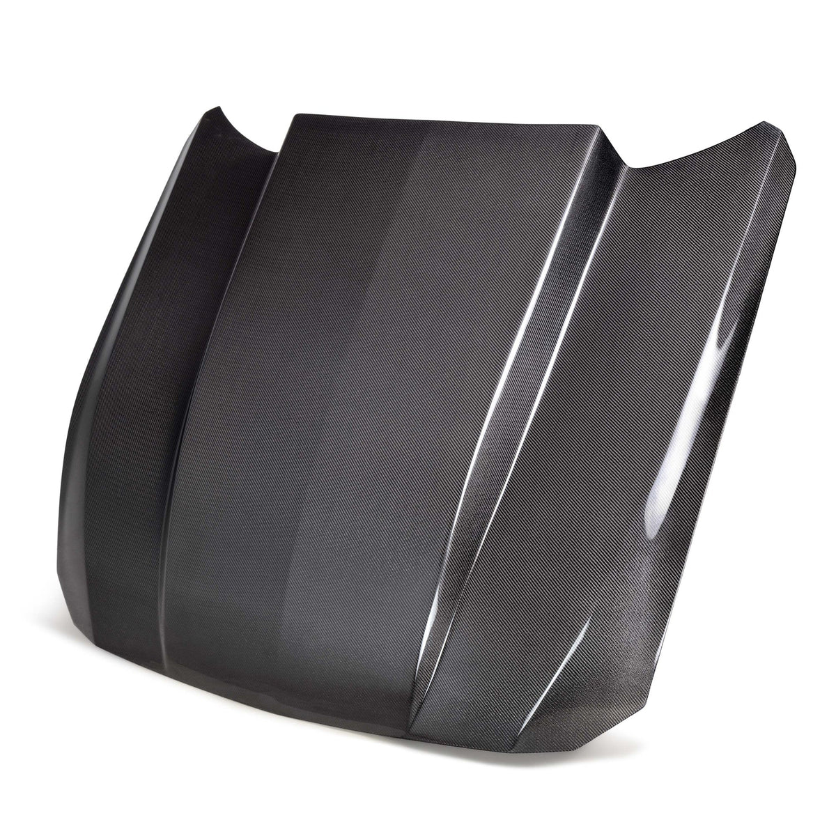2024–2025 Ford Mustang Type-CJ Double-Sided Carbon Fiber Cowl Hood