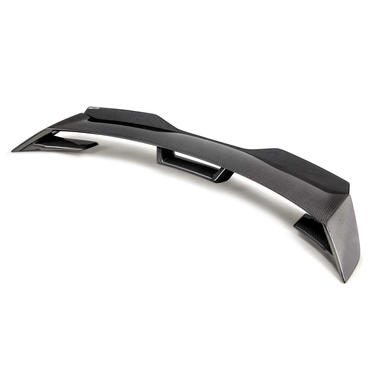 Anderson Composites Type-GTG Carbon Fiber Rear Spoiler with Gurney Flap for 2024–2026 Ford Mustang GT & Dark Horse