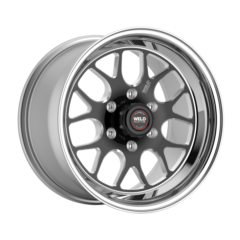 Weld S77 HD 20x10 / 5x139.7 / 4 BS / 3.54 HB - Black Center - Polished Shell - Non-BL Wheel