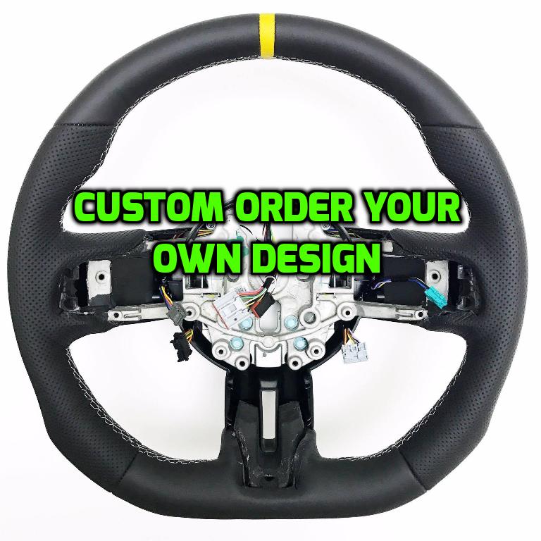 2015+ Mustang Custom All-Leather GT350 Wheel –  CUSTOM ORDER HERE!