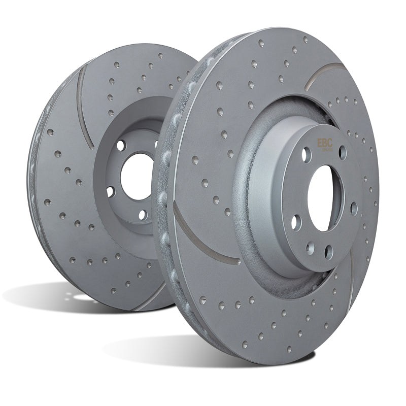 EBC 2014+ Fiat 500 Abarth GD Sport Slotted and Dimpled Rear Rotors