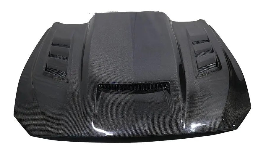 2018–2023 Ford Mustang Terminator Style Carbon Fiber Hood image 4