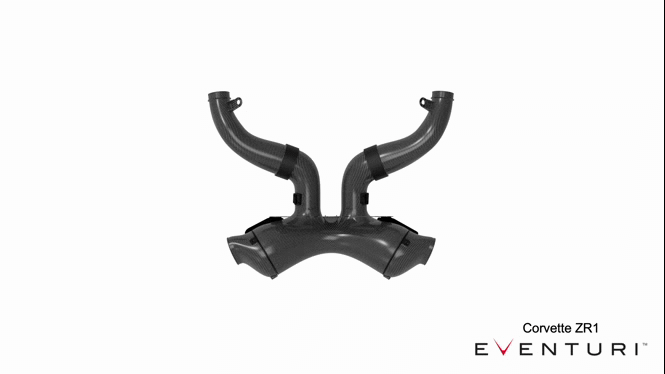 2025+ Chevrolet Corvette C8 ZR1 / ZR1X Eventuri Carbon Fiber Intake System with Clear Lid
