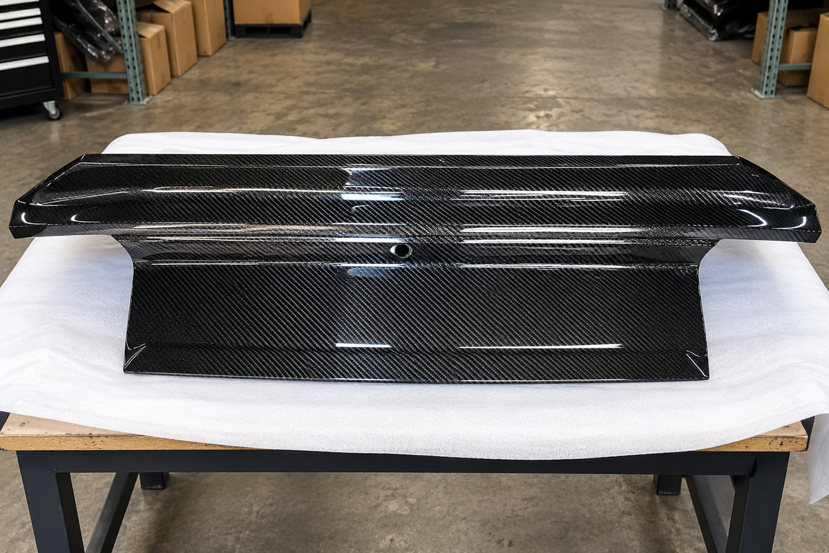 2015-2023 Ford Mustang S550 Double-Sided Carbon Fiber Decklid Panel image 0