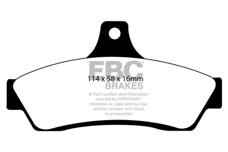 EBC 03-04 Pontiac GTO 5.7 (Solid Rear Rotors) Bluestuff Rear Brake Pads