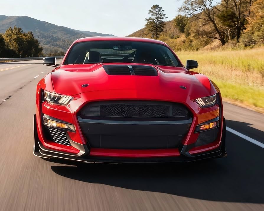 2018–2023 Ford Mustang GT500 Style Aluminum Hood image 4
