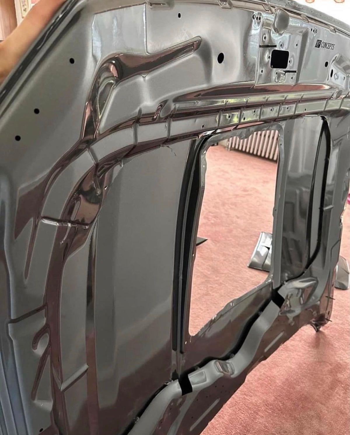 2018–2023 Ford Mustang GT500 Style Hood with Window Opening image 2