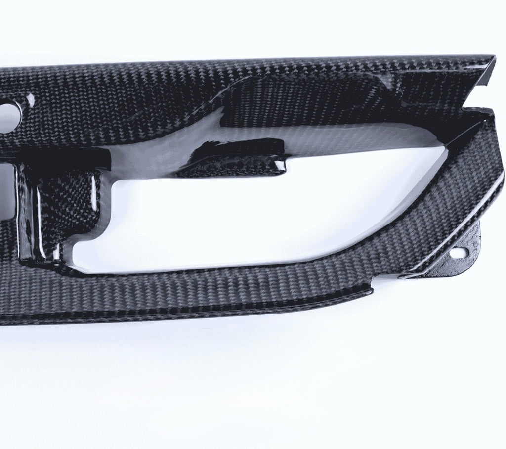 1999-2004 Ford Mustang Radiator Grille Cover Filler Panel - Carbon Fiber image 1