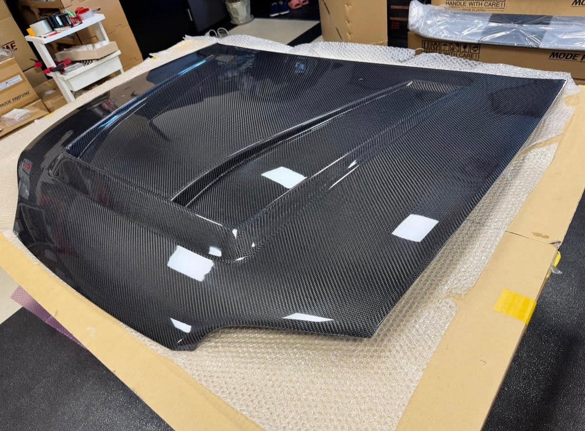 2015–2017 Ford Mustang GT3 Style Carbon Fiber Hood image 0