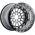 Weld Tuner Import 15x8 / 4x100 / 5 BS / 2.25 HB - Black Center - Polished Shell - Non-BL Wheel