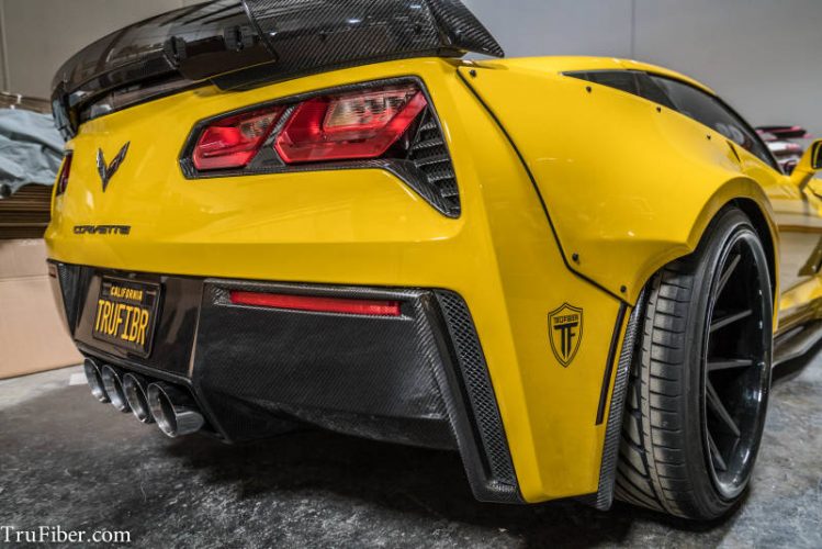 C7 Corvette Carbon Fiber LG184-AC Rear Diffuser V1