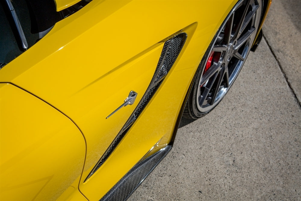 C7 Corvette Carbon Fiber LG215-AC Fender Vents