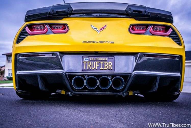 C7 Corvette Carbon Fiber LG305-AC Rear Diffuser V2