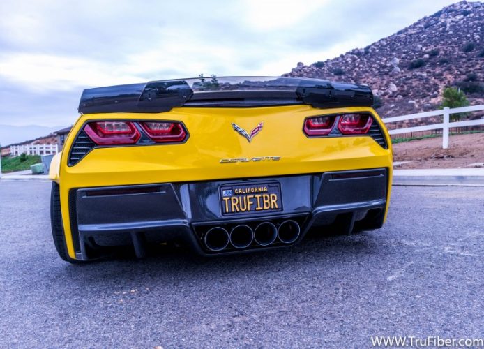 C7 Corvette Carbon Fiber LG305-AC Rear Diffuser V2