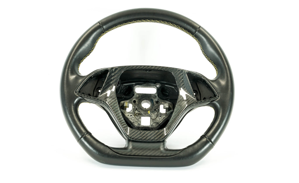C7 Corvette Carbon Fiber LG462 Steering Wheel Center Trim Bezel