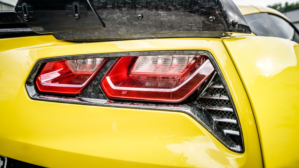 C7 Corvette Forged Carbon Fiber LG207 Tail Light Bezels - EXCLUSIVE