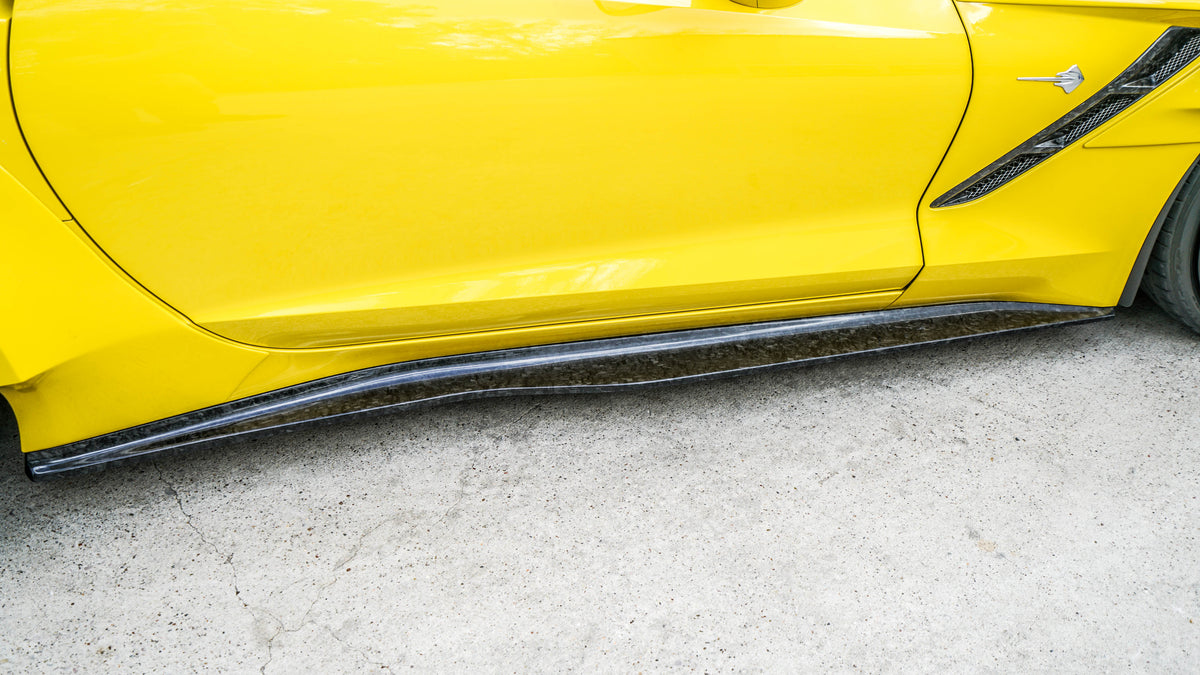 C7 Corvette Forged Carbon Fiber LG214 Side Skirts- EXCLUSIVE