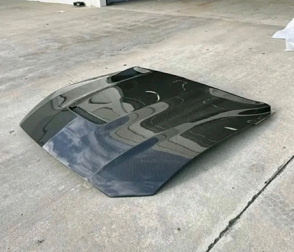 2015–2017 Ford Mustang GT350 Style Carbon Fiber Hood image 1