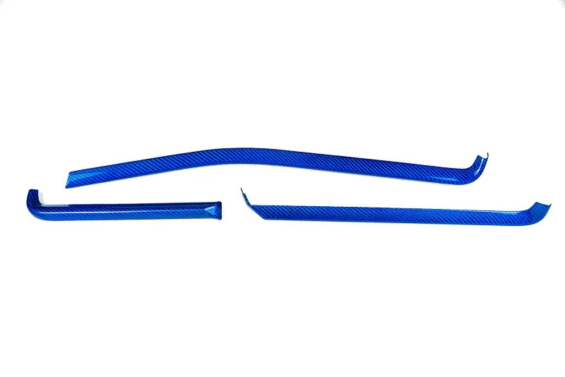C8 Corvette Carbon Fiber Interior Trim - 3 Piece Kit - Red, Black, Forged