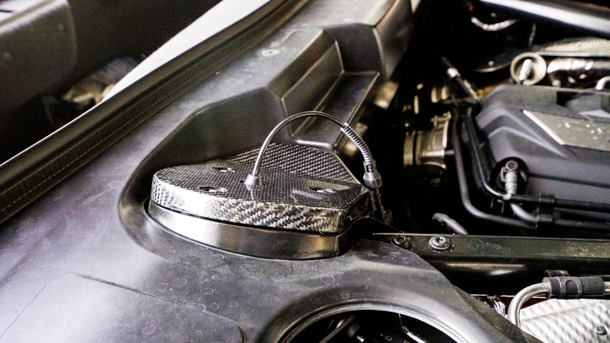 C8 Corvette Carbon Fiber LG560 Strut Tower Covers - EXCLUSIVE
