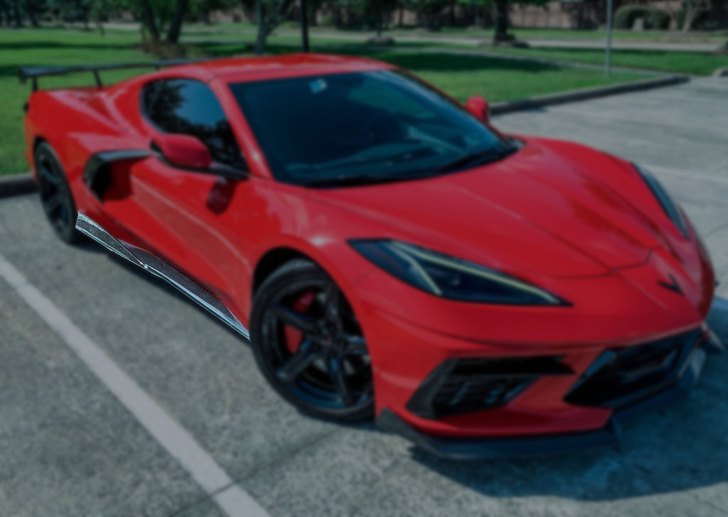 C8 Corvette Carbon Fiber XR13 Side Skirt Covers - EXCLUSIVE