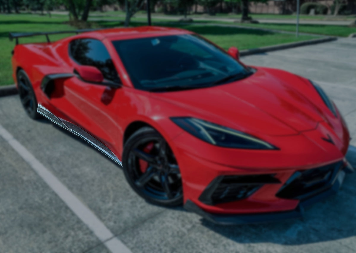 C8 Corvette Carbon Fiber XR13 Side Skirt Covers - EXCLUSIVE