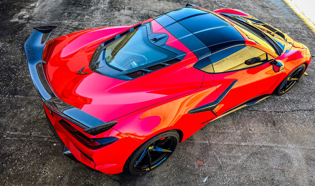 C8 Corvette Forged Carbon Fiber LG657 Rear Roof Panel Extension - EXCLUSIVE