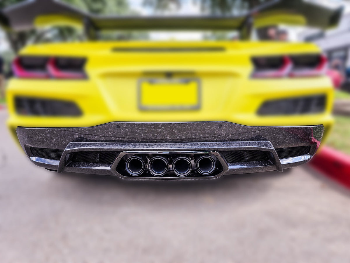C8 Corvette Z06 Forged Carbon Fiber LG587 Rear Diffuser - EXCLUSIVE
