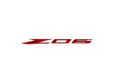 C8 Corvette Z06 Red Emblems – GM OEM Pair
