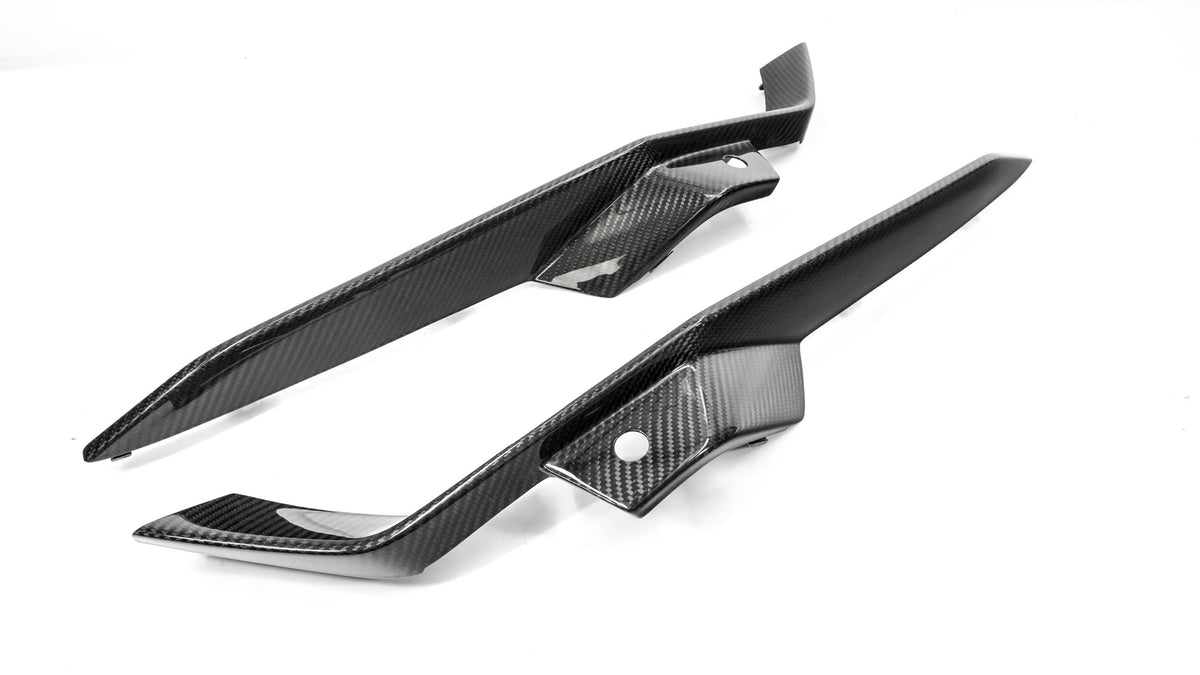 C8 Z06 Carbon Fiber LG591 Front Bumper Upper Grill Deflectors - EXCLUSIVE