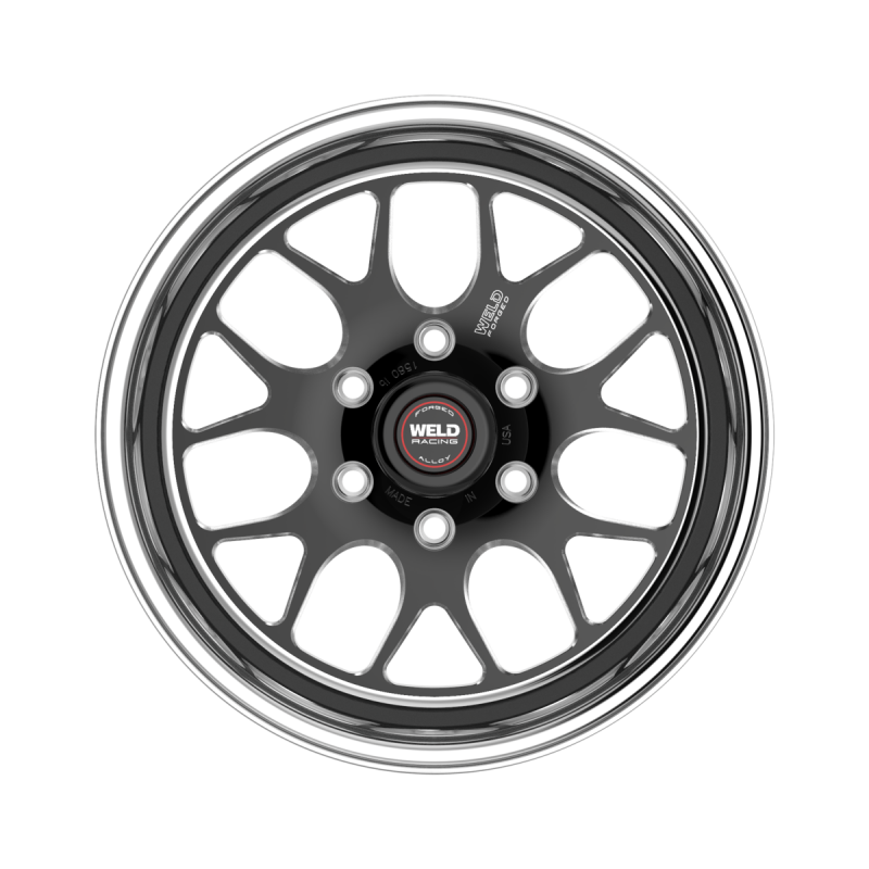 Weld S77 HD 17x9.5 / 6x139.7 / 5.7 BS / 3.54 HB - Black Center - Polished Shell - Non-BL Wheel