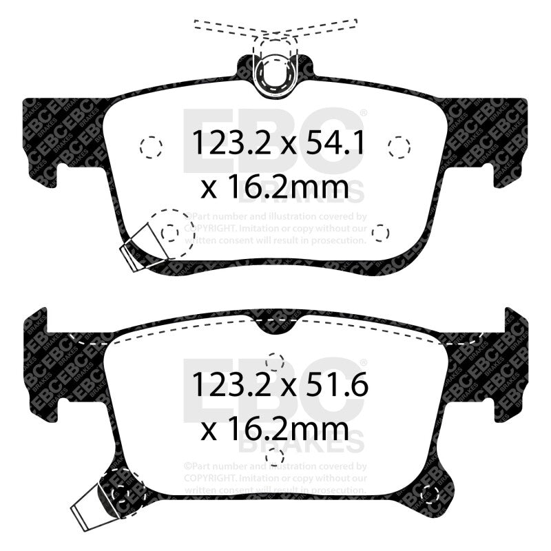 EBC 2016+ Buick Envision 2.0L Turbo Redstuff Rear Brake Pads