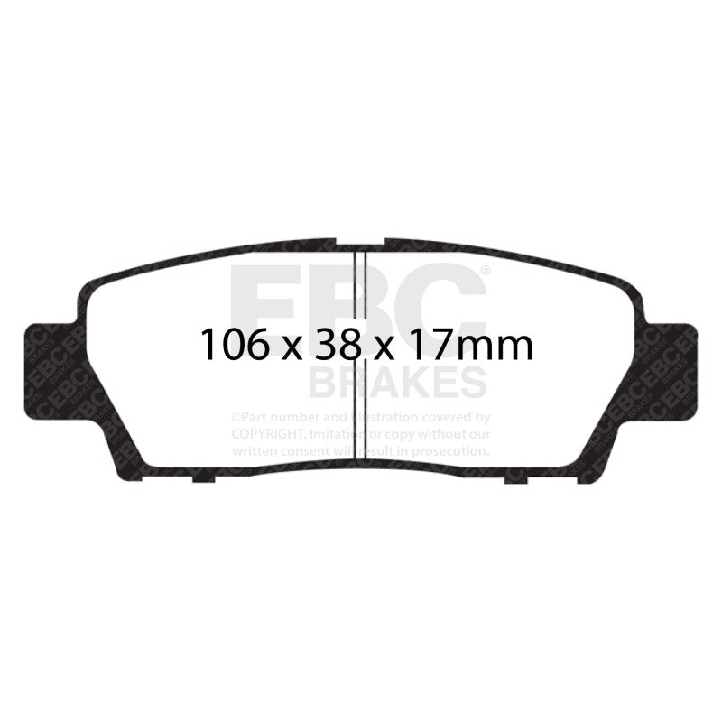 EBC 95-96 Toyota Avalon 3.0 Yellowstuff Rear Brake Pads