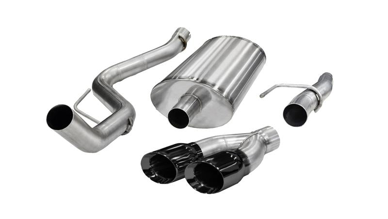 Corsa 2011-2014 Ford F-150 5.0L V8 Black Sport Cat-Back Exhaust