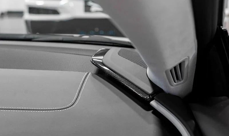 2020–2025 Chevrolet Corvette C8 Carbon Fiber 3PC Upper Dashboard Trim
