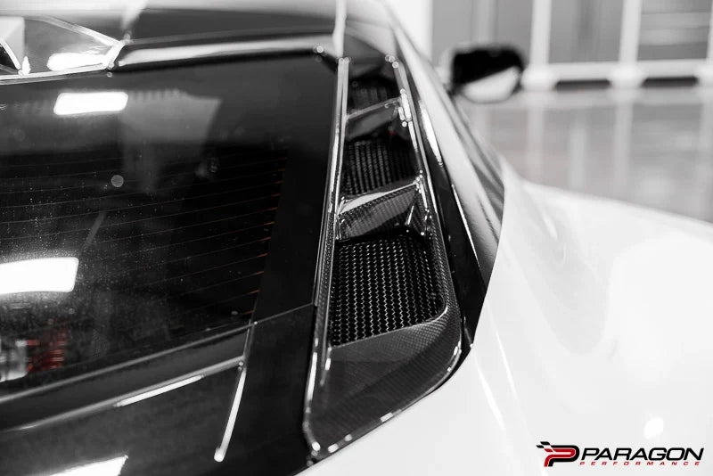 Corvette C8 Carbon Fiber Rear Hatch Vent Overlays