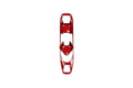 C8 Corvette Red Carbon Fiber Transmission Control Outer Trim