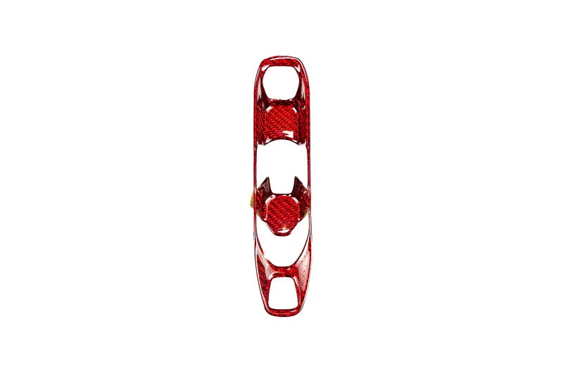 C8 Corvette Red Carbon Fiber Transmission Control Outer Trim