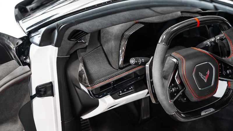C8 Corvette Driver Side Dashboard Carbon Fiber Overlay (2020+)