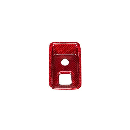C8 Corvette Red Carbon Fiber Parking Brake Cover