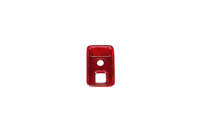 C8 Corvette Red Carbon Fiber Parking Brake Cover