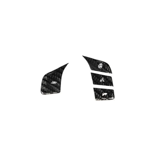 2020–2023 C8 Corvette Carbon Fiber Steering Wheel Button Covers – Heated