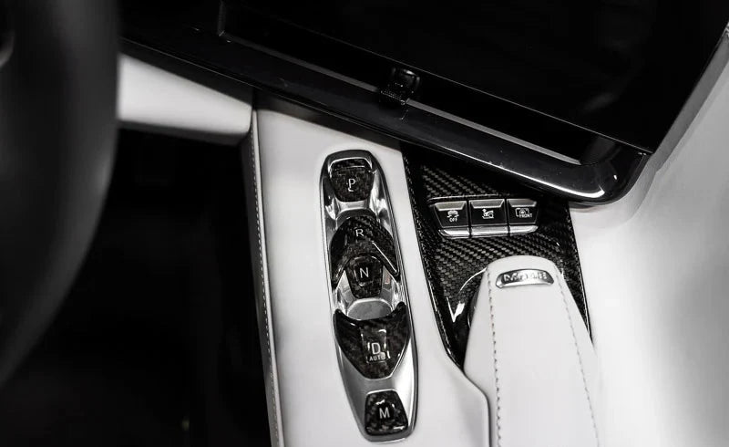 C8 Corvette Carbon Fiber Transmission Control Button Covers