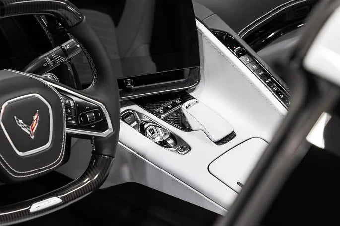 C8 Corvette Carbon Fiber Transmission Control Button Covers
