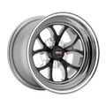 Weld S76 15x10 / 5x120.65 / 5.5 BS / 3.18 HB - Black Center - Polished Shell - Non-BL Wheel