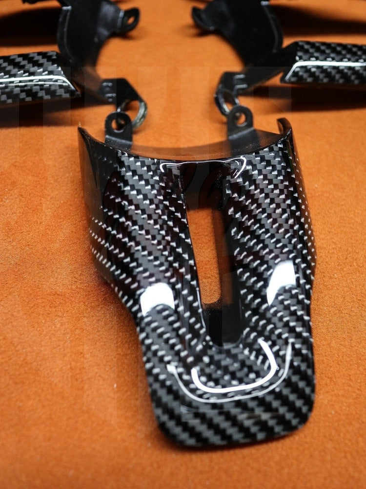 2015-2023 Mustang S550 Carbon Fiber Steering Wheel Bezel
