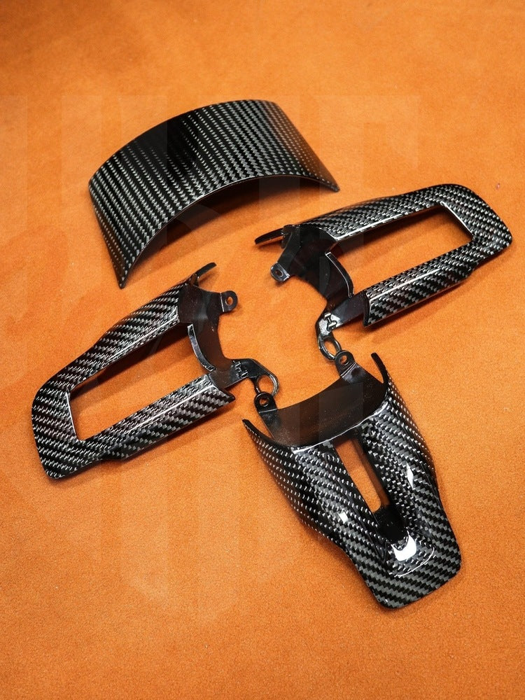 2015-2023 Mustang S550 Carbon Fiber Steering Wheel Bezel
