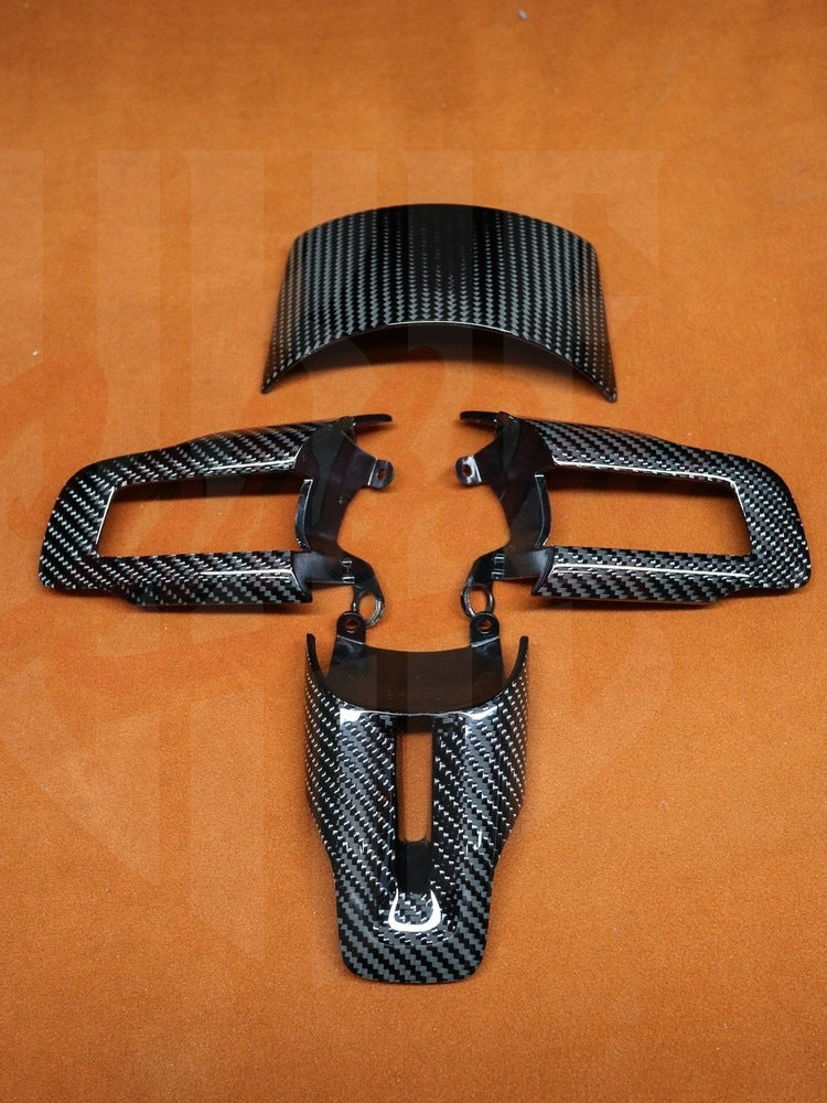 2015-2023 Mustang S550 Carbon Fiber Steering Wheel Bezel